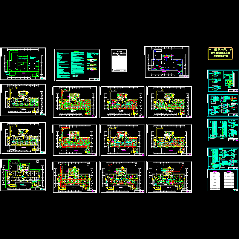 3层传染病房楼电气CAD施工图纸 - 1