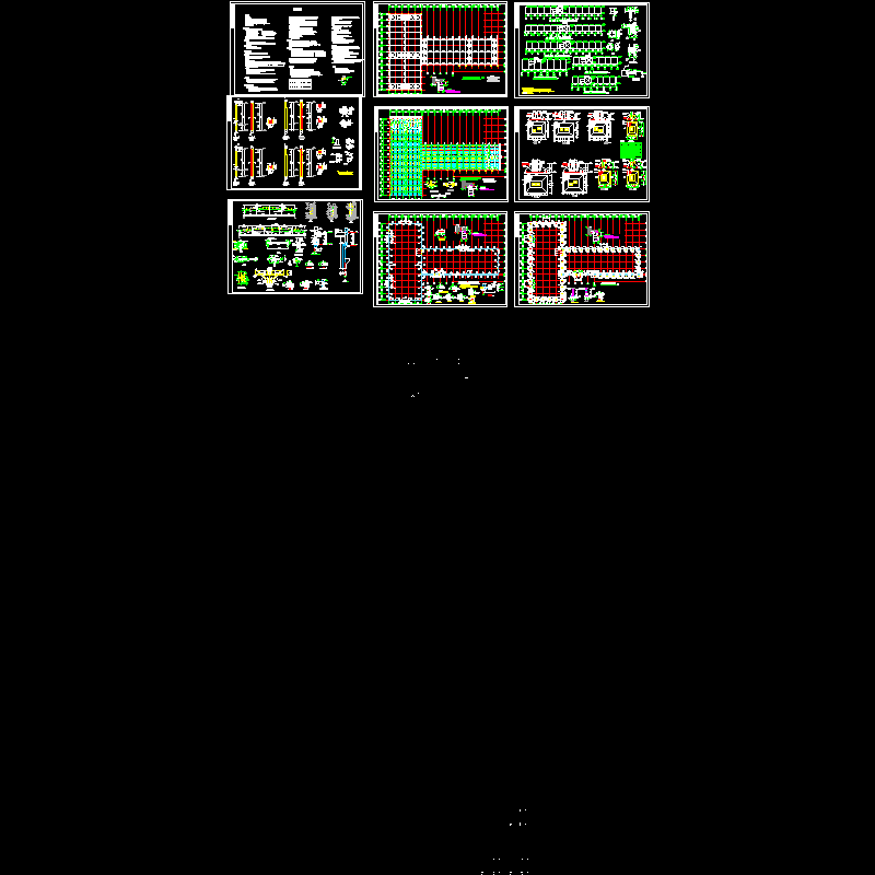 门式刚架厂房结构施工方案大样图（CAD） - 1