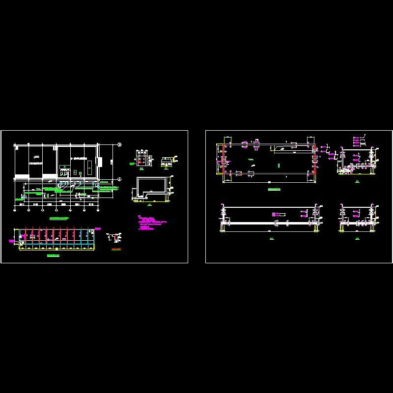 水泵消防水池结构设计CAD图纸 - 1
