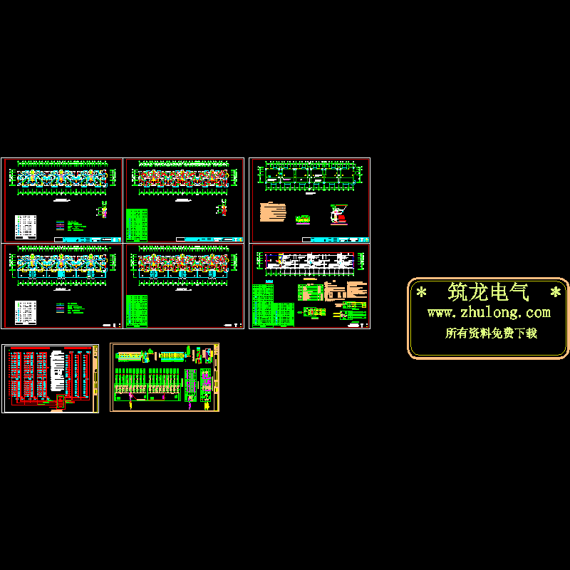 高层住宅楼电气CAD施工图纸 - 1