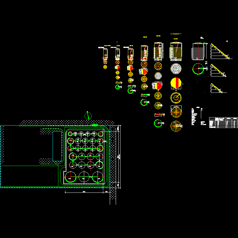 粮油公司油罐6X15节点构造CAD详图纸 - 1