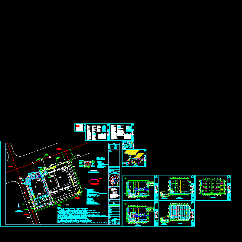 德资厂房给排水消防CAD大样图 - 1