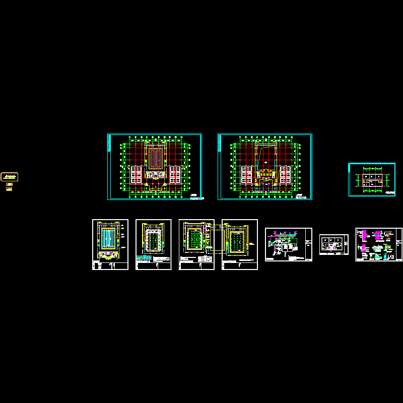 室内游泳馆给排水CAD施工大样图 - 1