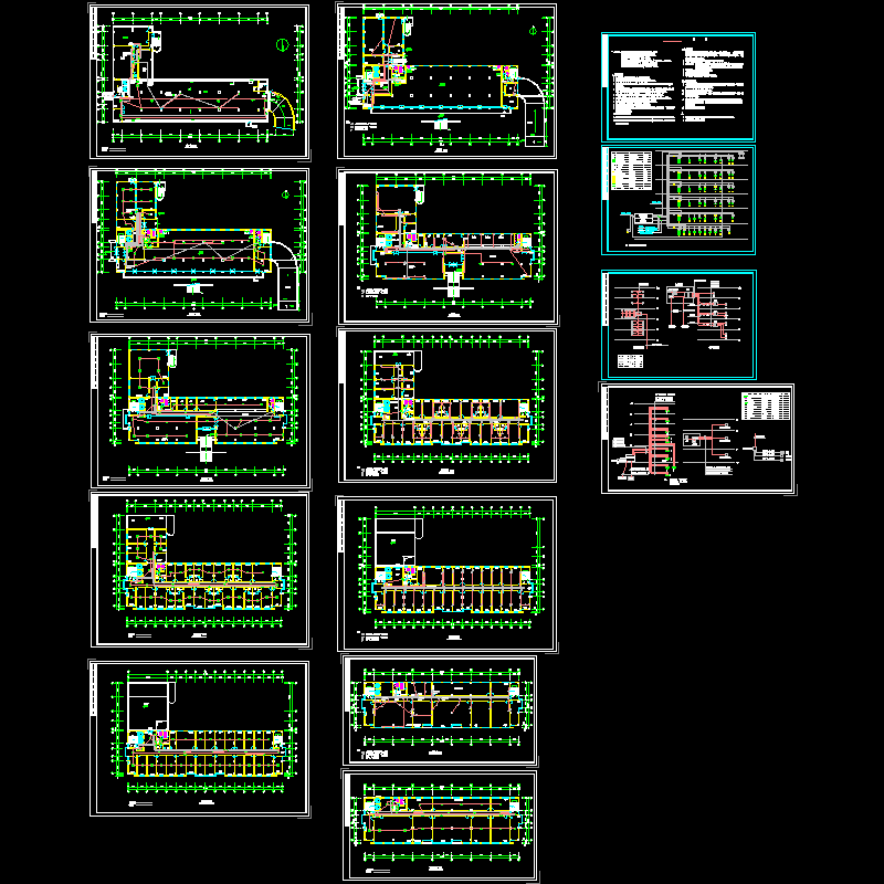 办公楼弱电全套设计CAD图纸 - 1