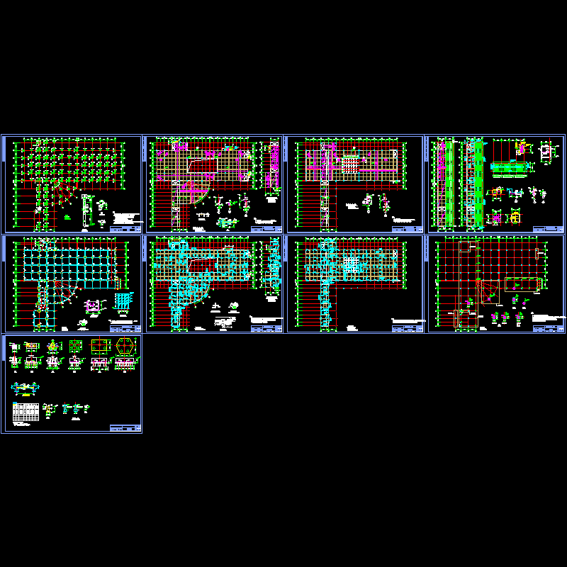 会展中心全套结构CAD图纸 - 1