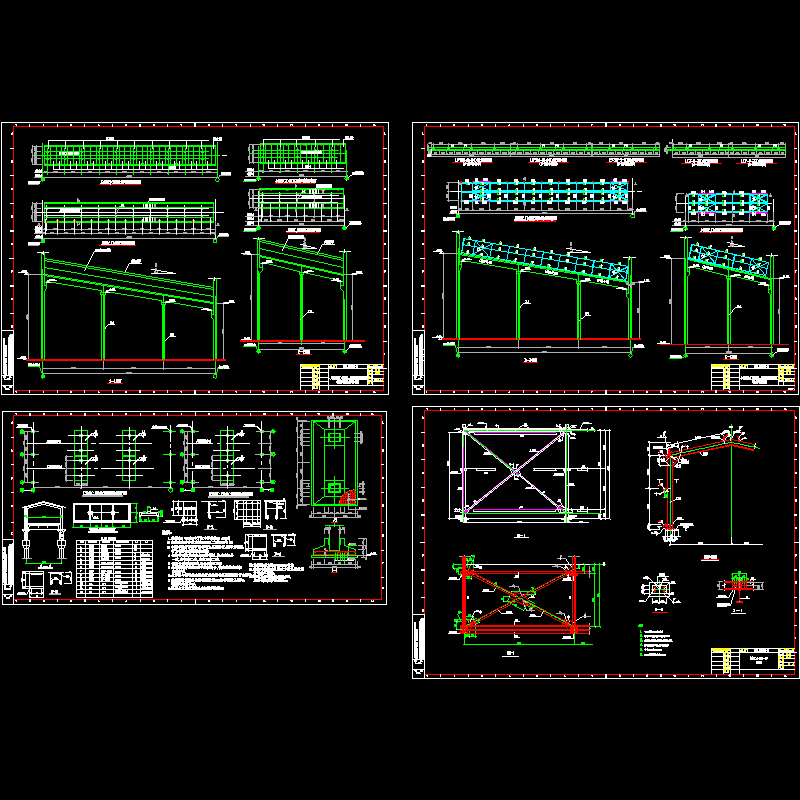 高炉通廊结构设计CAD施工图纸 - 1