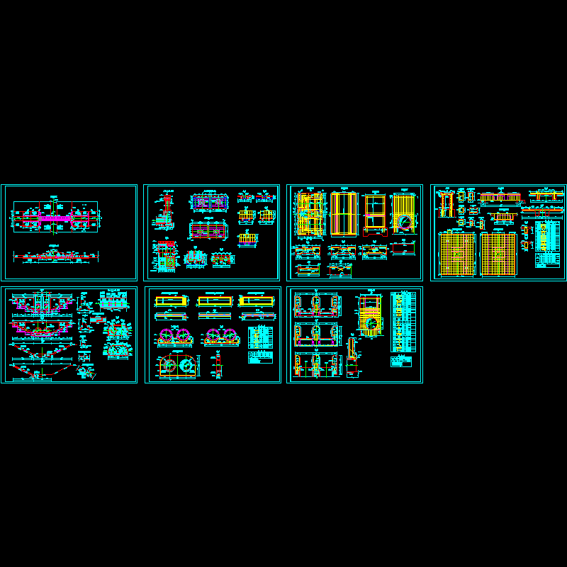 水闸全套CAD图纸 - 1