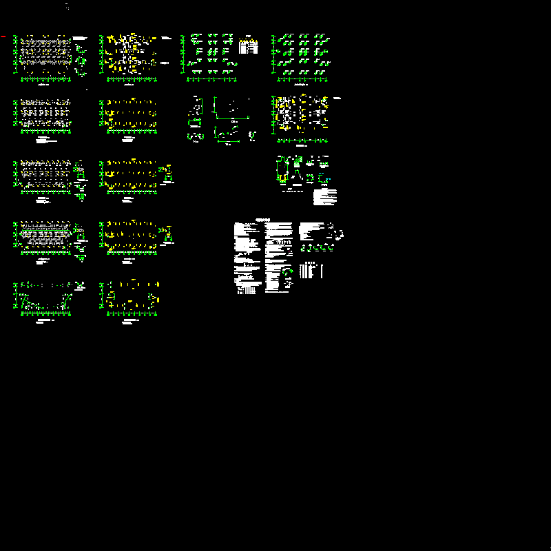 小学食堂宿舍楼全套结构CAD施工图纸 - 1