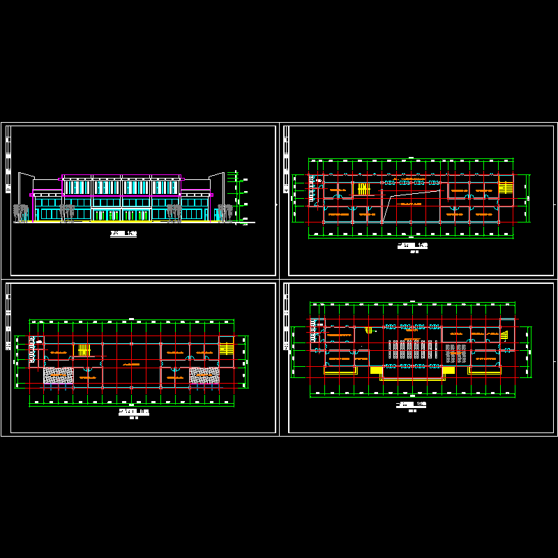 3层框架结构汽车客运站建筑方案设计初设图纸 - 1