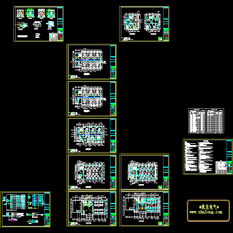 多层酒店电气CAD施工图纸 - 1