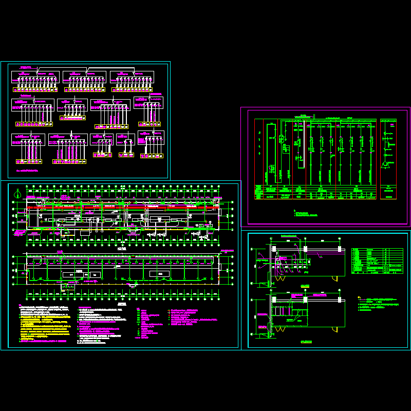 工业厂房电气CAD图纸 - 1