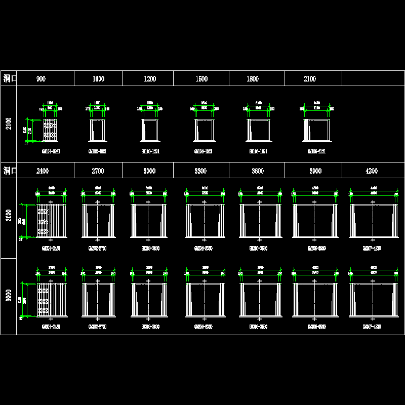 001-gm1,dm2 ,gm3 铁栅门.dwg