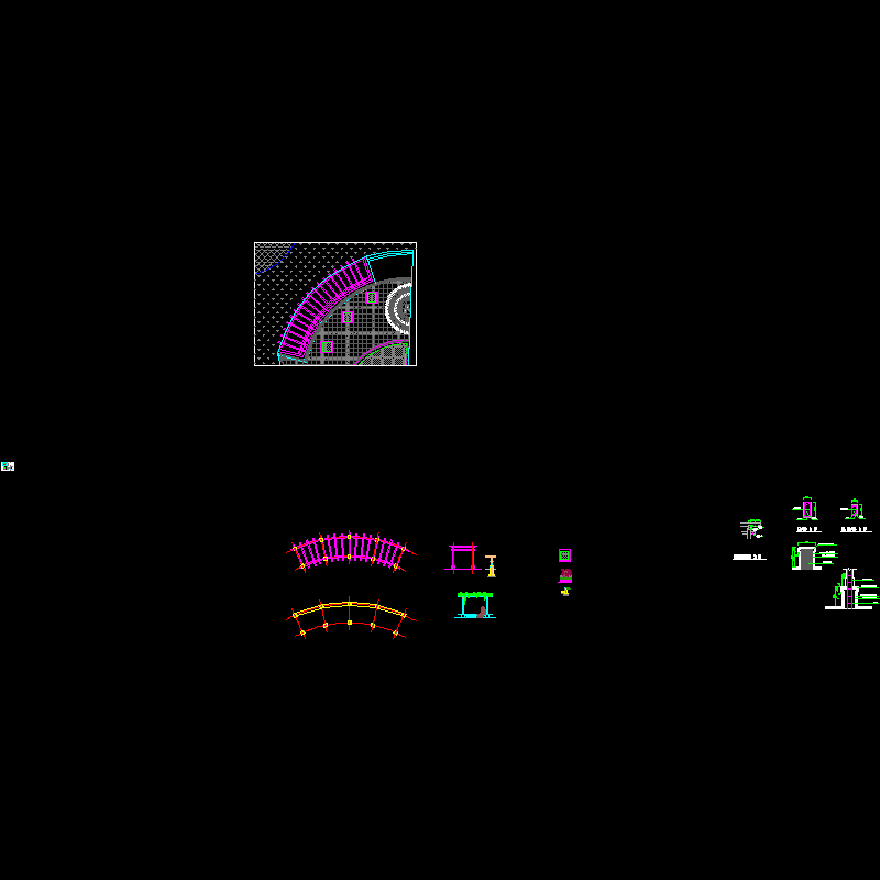 花架花池施工CAD详图纸 - 1