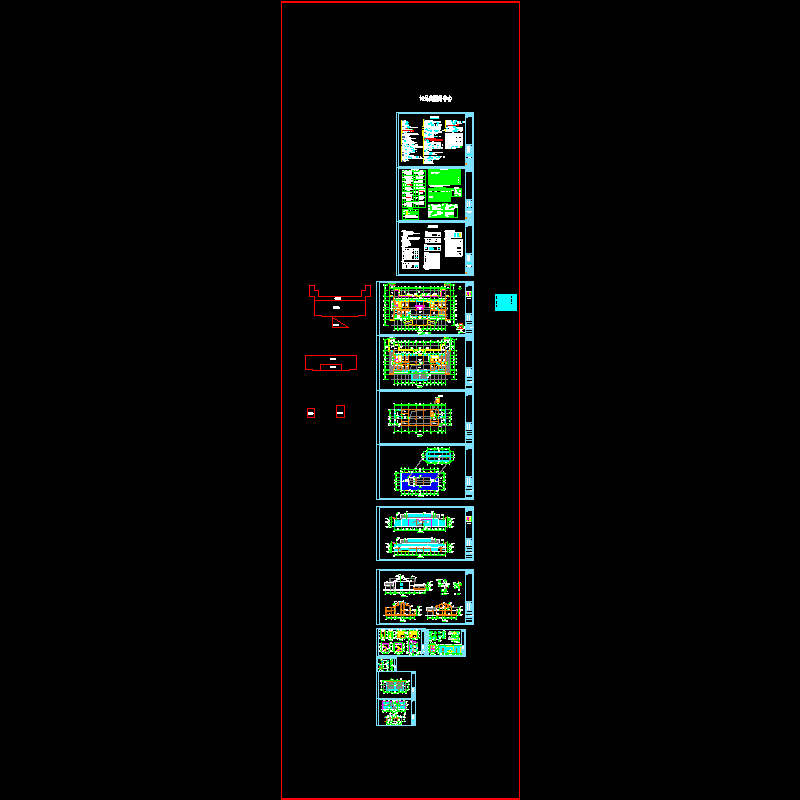 中式风格2层带阁楼福利中心养护楼建筑施工CAD大样图 - 1