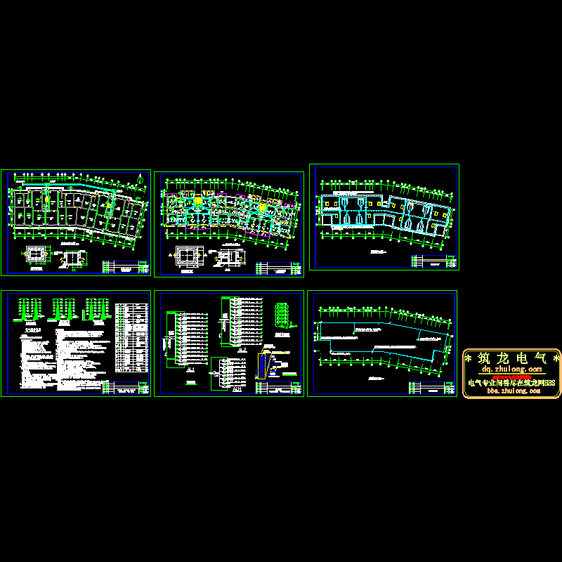 低层小区全套电气CAD施工图纸 - 1