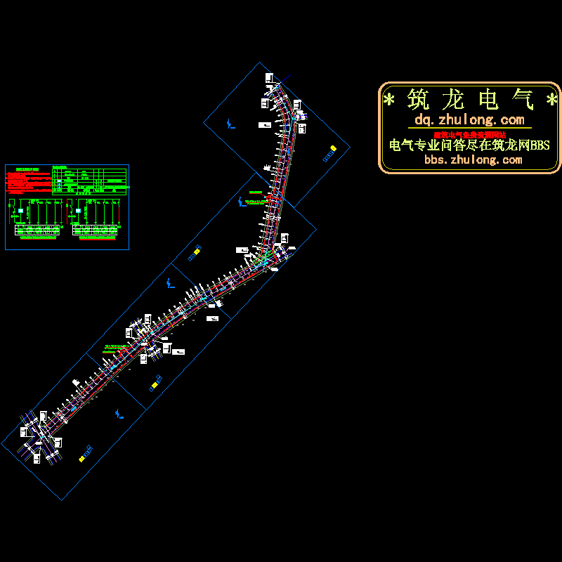 道路照明平面CAD施工图纸 - 1