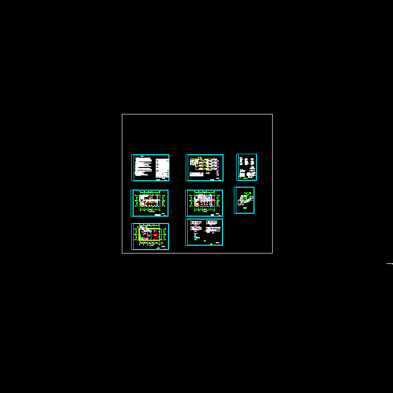 小区换热站暖通工艺设计CAD施工大样图 - 1