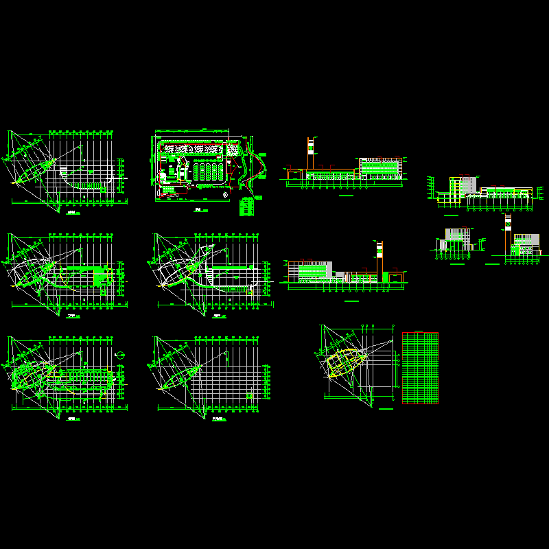 5层汽车客运站初步设计建筑方案设计初设图纸（CAD） - 1