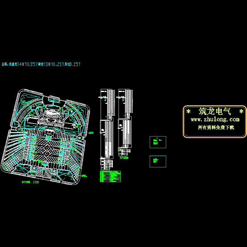 下停车场强电弱电CAD图纸 - 1