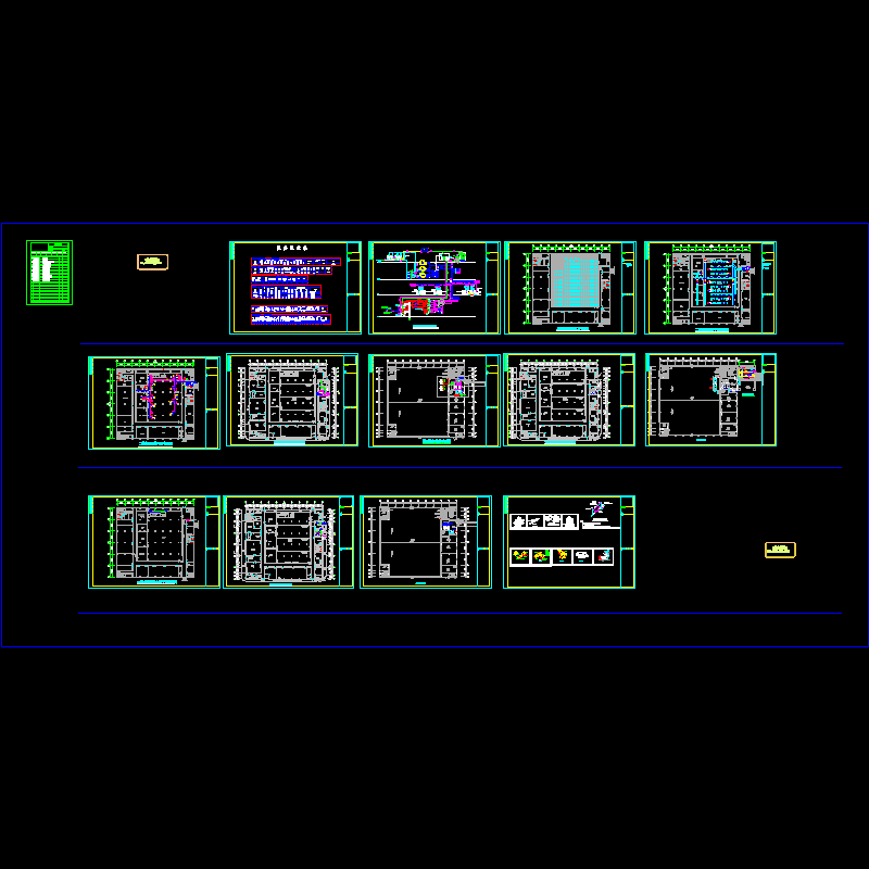 车间空调通风及动力设计CAD施工大样图 - 1