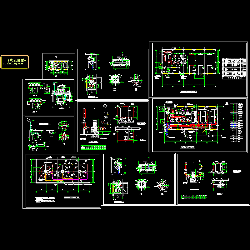 直燃机房空调设计CAD施工大样图 - 1