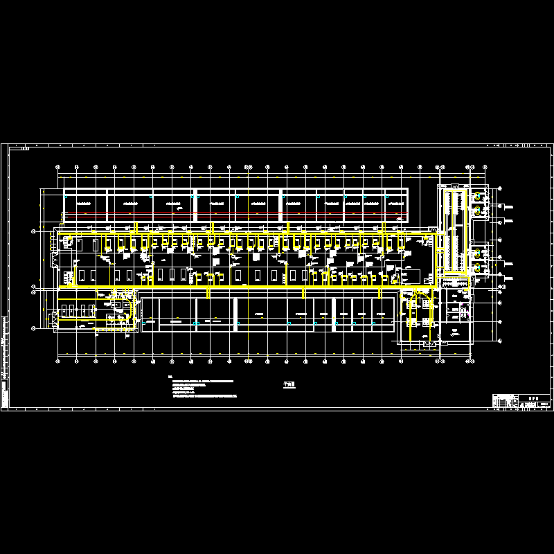 工厂电气设备安装工程配管CAD图纸 - 1