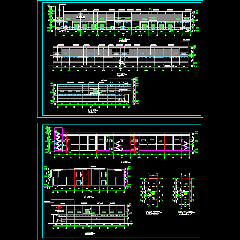 中国某大型国际物流仓库建筑图3.dwg