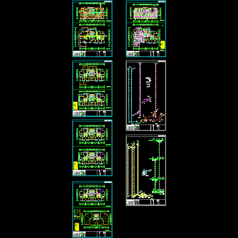 高层给排水设计CAD施工大样图 - 1