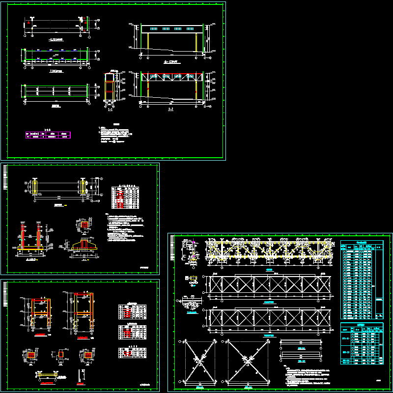 空中走廊结构CAD图纸 - 1