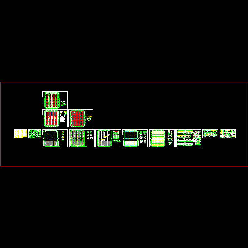 2×38米跨门式刚架厂房结构CAD施工图纸 - 1