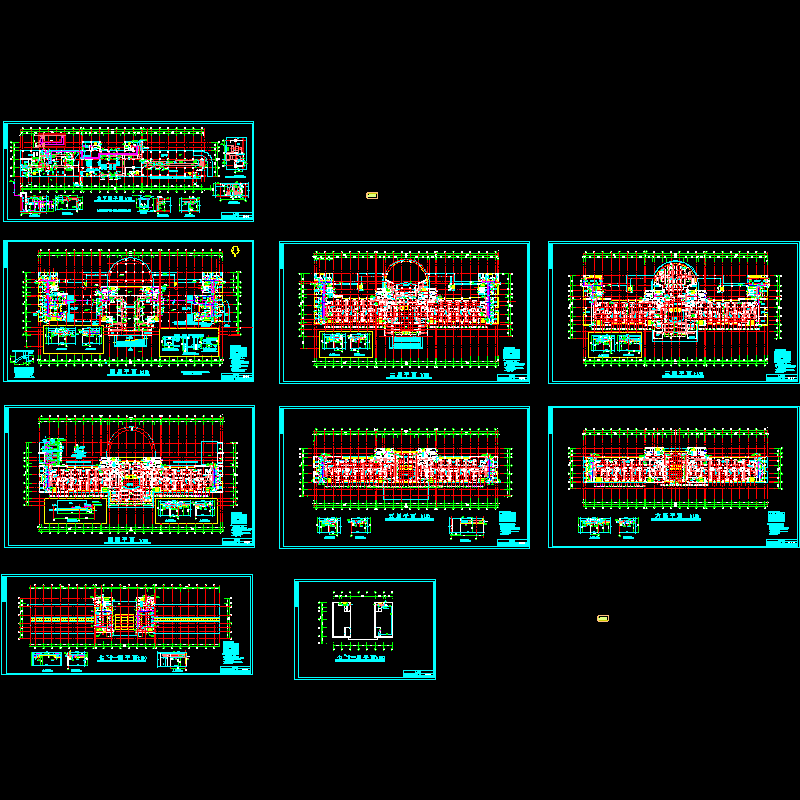 空调及通风平剖面图.dwg