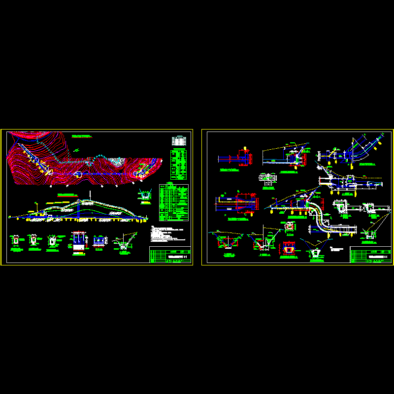 小型水库导流输水隧洞CAD施工图纸 - 1