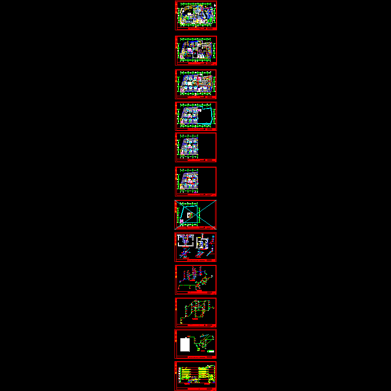 6层酒店给水全套CAD施工图纸 - 1