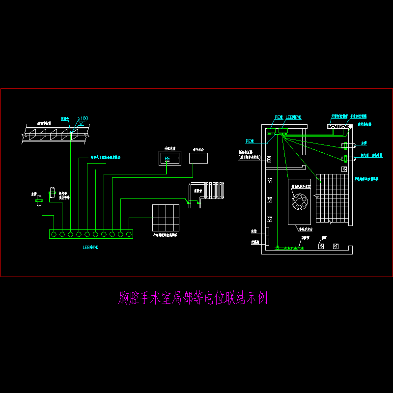 胸腔手术室局部等电位联结示例.dwg