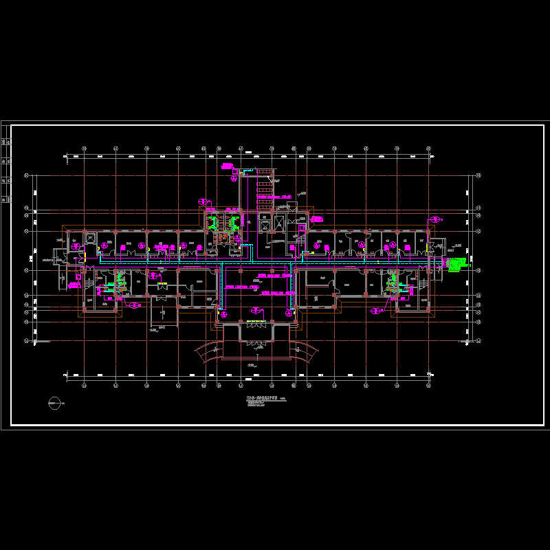 暖施03-门诊楼一层采暖通风平面图.dwg