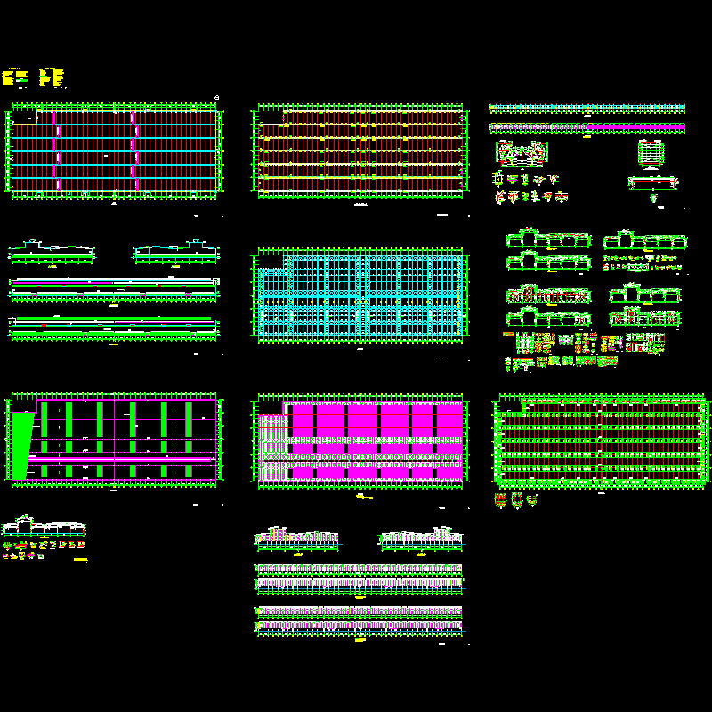 公司大跨度厂房CAD图纸 - 1