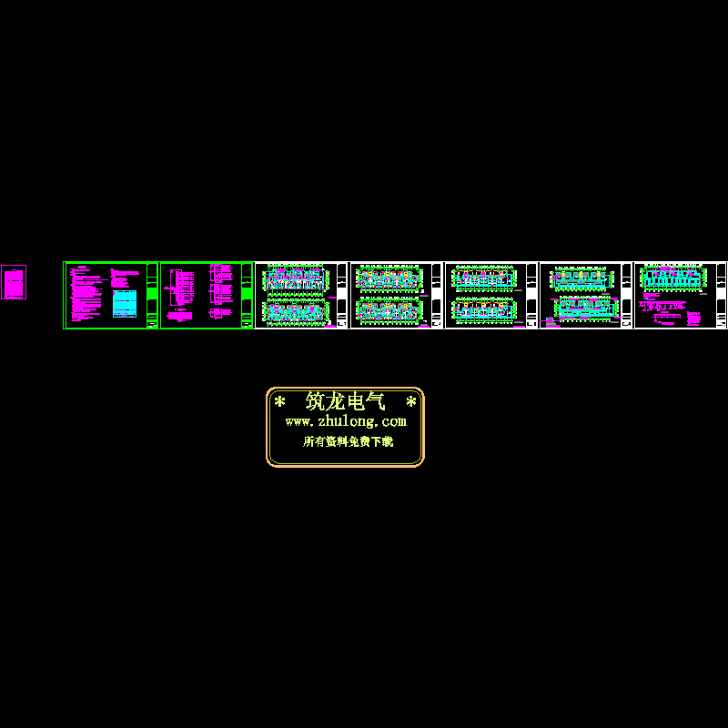 多层住宅楼电气CAD施工图纸 - 1