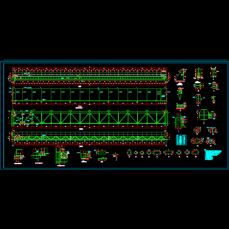 吊车梁节点构造CAD详图纸（二） - 1
