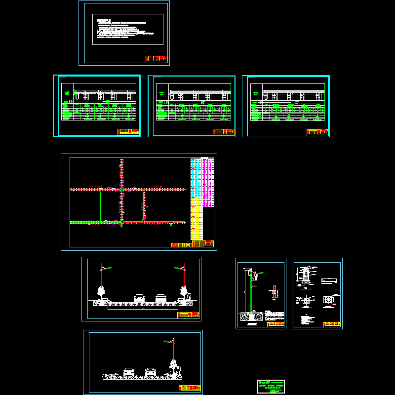 厂全套路灯CAD图纸 - 1