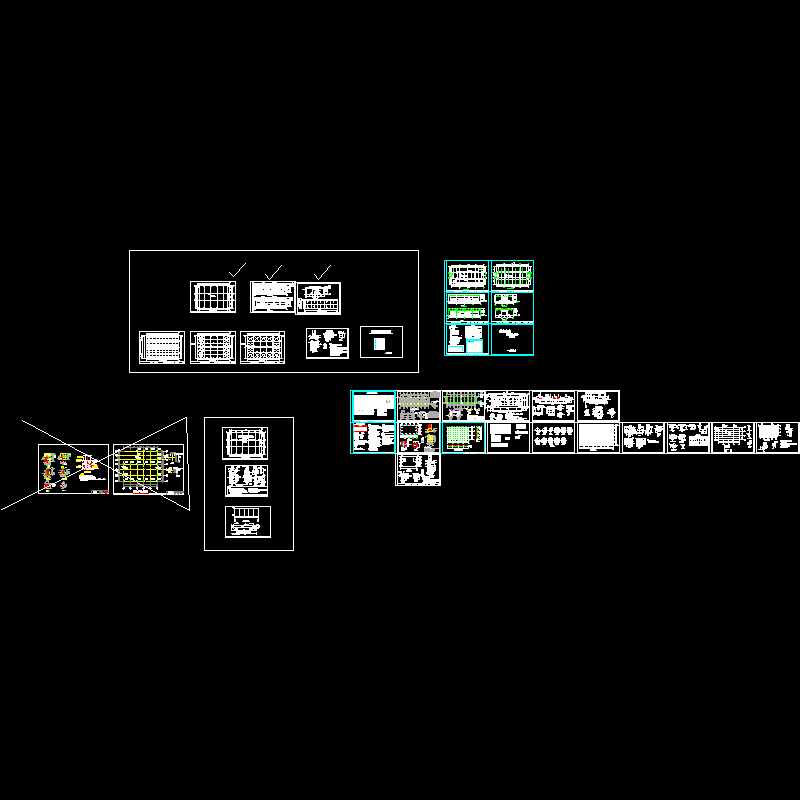 磅房建筑结构CAD施工图纸 - 1