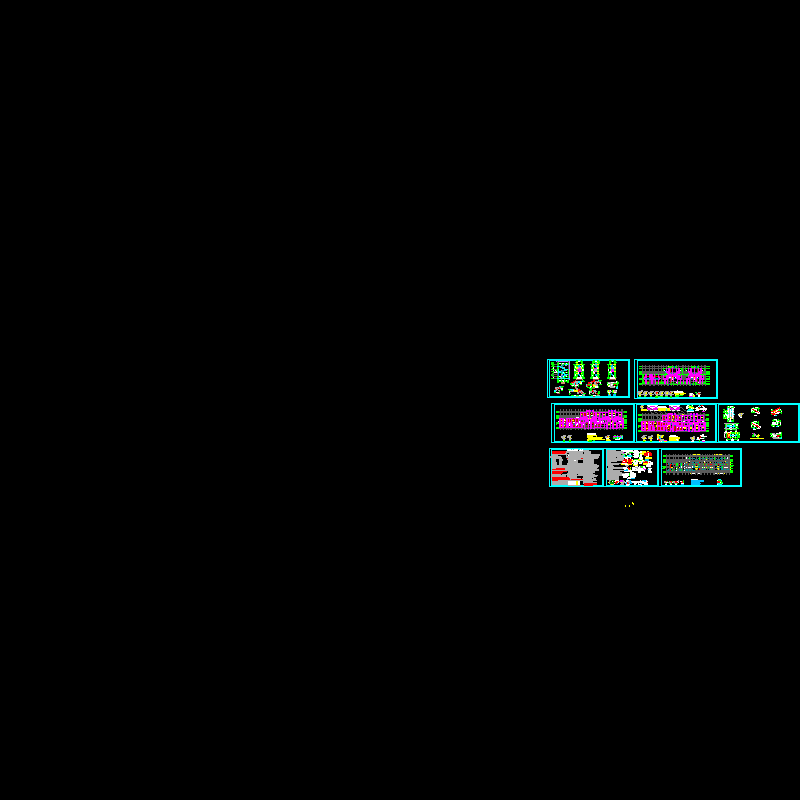 6层砖混结构住宅筏板基础施工方案图纸（CAD） - 1