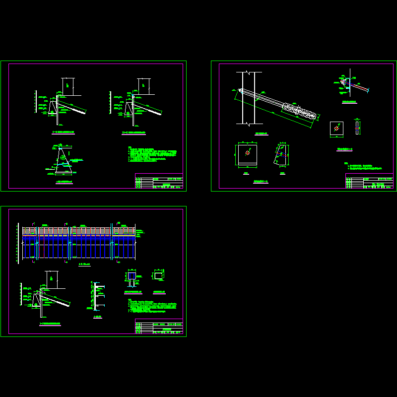 挡土墙及土层锚杆边坡防护大样CAD图纸 - 1