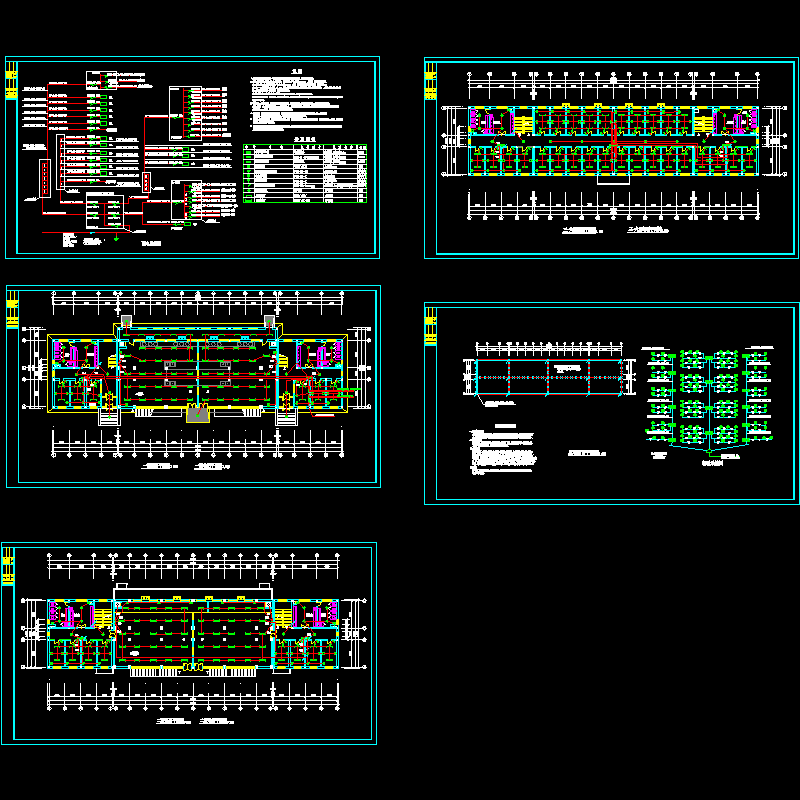6层私立第一中学新建综合楼电气CAD图纸 - 1