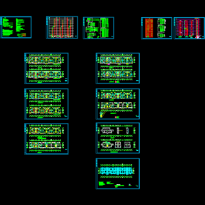 跃层住宅楼电气CAD图纸 - 1