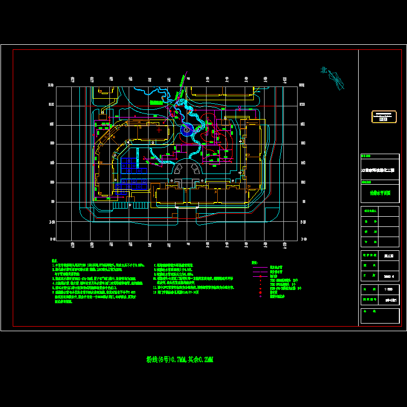 国内景观喷灌设计CAD施工图纸 - 1