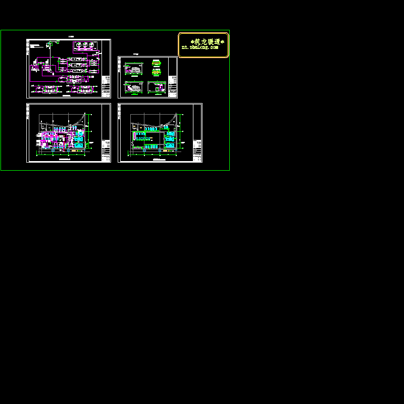 制冷机房换热站暖通施工图.dwg