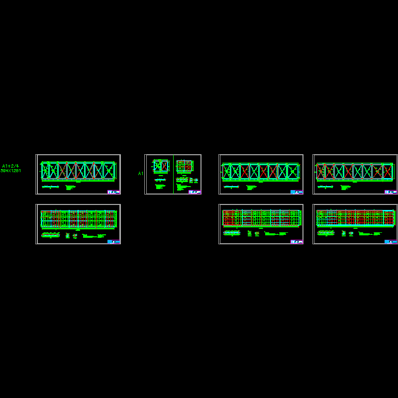 上弦支撑及铺板图.dwg