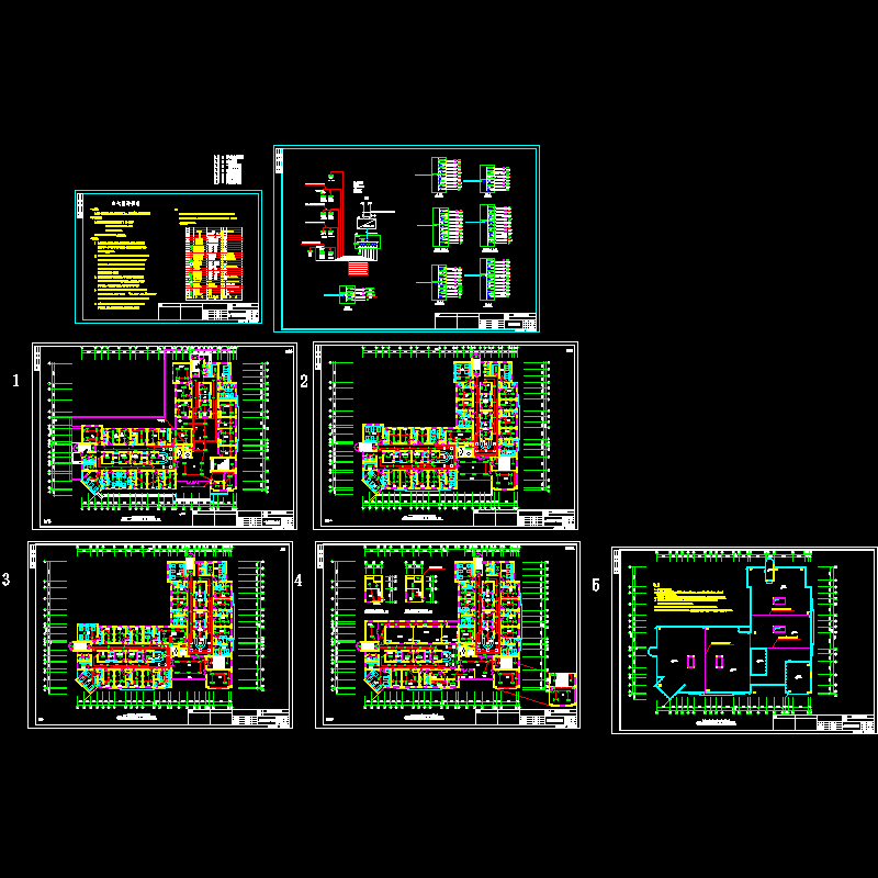 医院电气CAD图纸 - 1