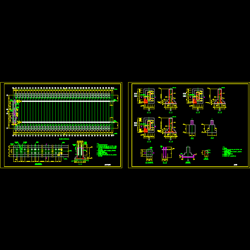 网架工程基础设计节点构造CAD详图纸 - 1