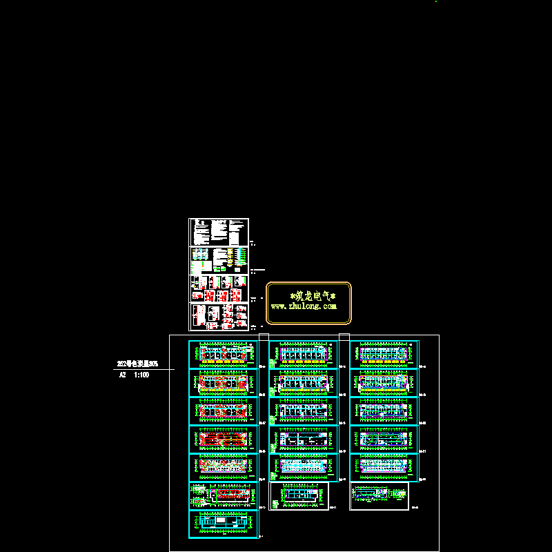 6层商铺加宾馆综合楼电气CAD施工图纸 - 1